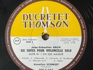 BACH Cello Suites 1 & 2 Annlies SCHMIDT **300 C 043 Ducretet Thomson ED1 LP**