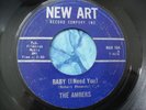 hear RARE 1965 NORTHERN SOUL 45 THE AMBERS  BABY I NEED YOU / BLUE BIRDS New Art