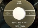 Tommy Burk & The Counts - You'll Feel It Too / Counted Out - Nat Rare Doo Wop 45
