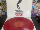 MICHAEL JACKSON Number Ones VG++ 2LP RED VINYL W/HYPE STICKER
