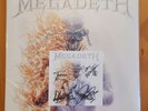 Megadeth New Sealed 2LP Vinyl W/ Signed Art Card - Dave Mustaine Orange Corona