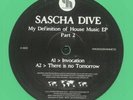 DIVE, Sascha - My Definition Of House Music Vol 2 - heavyweight green vinyl 12