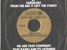 HAMILTON,JOE FRANK & REYNOLDS-RARE PROMO TITLE SLEEVE+45-(DON'T PULL YOUR LOVE)-