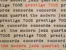 Modern Jazz Quartet - Concorde - Prestige Black/Yellow 1957 - Mono VG+ PRLP 7005