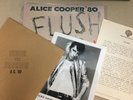 Alice Cooper Flush The Fashion promo w/ bio 8x10 paper bag
