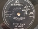 Beatles Can't Buy Me Love Rarest Solid Centre Press UK 45 R5114 Oriole Contract