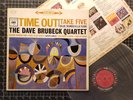 THE DAVE BRUBECK QUARTET Time Out LP 1961 VG/VG+ w/ INNER Stereo VINYL 6-Eye CBS