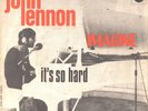 JOHN LENNON-FRENCH PICTURE SLEEVE + 45--(IMAGINE)-PS--PIC--SLV