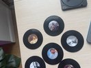 Taylor swift Records Coasters Set with Turntable Holdera Vintage