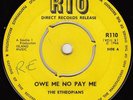The Ethiopians / The Sharks  - Owe Me No Pay Me / I Wouldn't Baby (7
