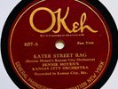 BENNIE MOTEN’S KANSAS CITY ORCH - ‘KATER STREET RAG/ SISTER HONKY TONK’ OKEH 78