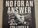 NO FOR AN ANSWER 1988 vinyl revelation records punk hardcore side by side xxx