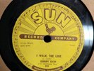 JOHNNY CASH SUN 241 78 rpm: I walk the Line/ Get Rythm