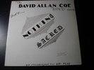 DAVID ALLAN COE NOTHING SACRED LP RECORD BIG PINE KEY