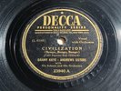 CIVILIZATION / BREAD & BUTTER WOMAN DANNY KAYE ANDREWS SISTERS #23940 78 RPM A1