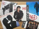 Michael Jackson BAD LP Album Vinyl EPC 450290 1987 & 4 Singles from the Album