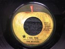 Beatles I FEEL FINE 1971 Apple BLACK STAR Los Angeles 45 rpm single NEAR MINT