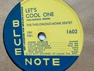 The Thelonious Monk Sextet Blue Note 1602 78 RPM EXC-NM