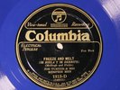 Joe Turner and His Memphis Men - Freeze and Melt - COLUMBIA 1813-D E+ Blue Wax