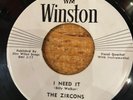 HEAR -1958 TEXAS GROUP ROCKER/ROCKABILLY - THE ZIRCONS - I NEED IT - WINSTON 45