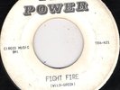 FANTASTIC DEE-JAYS TRI  POWER 421 FIGHT FIRE  VG +     45 RPM