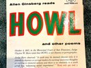 Allen Ginsberg ‎Howl And Other Poems 1959 RARE Red Vinyl LP with Sleeve/Insert