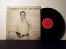 LEONARD COHEN LP  Live Songs   1973  Columbia   vinyl
