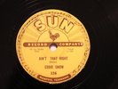 BLUES EDDIE SNOW Ain't That Right / Bring Your Love Back Home SUN 226  E-/V++
