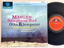 MAHLER Symphony No.4 KLEMPERER SCHWARZKOPF 1962 UK SAX 2441 COLUMBIA LP MINT