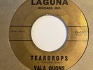 Doo Wop R&B 45 VALA QUONS Teardrops / Madelaine Laguna HEAR Rare West Coast