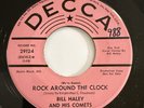Bill Haley and His Comets ROCK  AROUND THE CLOCK Decca 29124 45rpm Promo 1955 NM