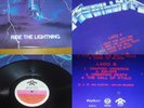 Metallica Ride The Lightning  Vinyl Lp Venezuela Rodven 1993 EX/EX