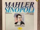 MAHLER SYMPHONIE NO 2 SINOPOLI, DEUTSCHE GRAMMOPHON 2 x LP BOX SET, 415959-1, EX