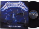 METALLICA Ride The Lightning BLACKENED LP VG++ 2016 reissue w/ lyric insert r