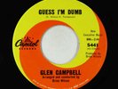 Teen 45 - Glen Campbell - Guess I'm Dumb - Capitol - Brian Wilson VG+