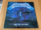 METALLICA - RIDE THE LIGHTNING. 1984 ORIGINAL VINYL LP + LYRIC INNER *EX AUDIO*