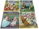 Walt Disney 4 See Hear Read 45rpm Records Cinderella Snow White Pooh Peter Pan