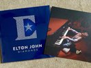 Elton John Signed Diamonds Double LP Vinyl + SIGNED ART CARD