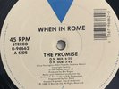 When in Rome - The Promise Original Vinyl 12-inch  Nice   VG++ FULLY TESTED