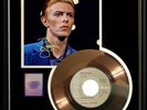 DAVID BOWIE  GOLDEN YEARS 45 RPM GOLD  RECORD W-PRINTED SIGNED AUTOGRAPH RARE