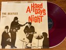 THE BEATLES A Hard Day's Night japan RED colored vinyl LP Odeon OP-7123  VG+/Exc