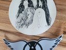 Rare Vintage Original 1977 Aerosmith Record Store Promo Mural  Draw The Line