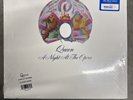 QUEEN A NIGHT AT THE OPERA WALMART EXCLUSIVE SKY BLUE VINYL RECORD IN HAND