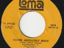 The Apollas - You're Absolutely Right / Lock Me - Northern Soul on 7