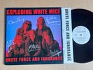 EXPLODING WHITE MICE Brute Force And Ignorance RARE AUSSIE LP 1988 - SIGNED COPY