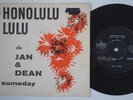 JAN & DEAN Honolulu Lulu RARE Denmark 45 SURF Someday You'll Go Walking By HEAR