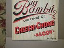 Cheech & Chong - Big Bambu 1972 LP WITH  Rolling Paper
