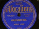 MEMPHIS MINNIE: worried baby blues / don't lead my baby wrong VOCALION Single