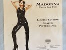 MADONNA - CRAZY FOR YOU +  SHAPED PICTURE DISC + PLINTH - EXCELLENT