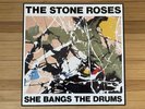 THE STONE ROSES She Bangs The Drums 12” Vinyl UK 1989 B LABEL MISPRINT Signed